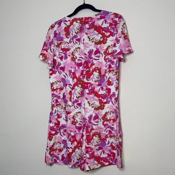 Steve Madden Pink and Red Floral Romper - Picture 5 of 5